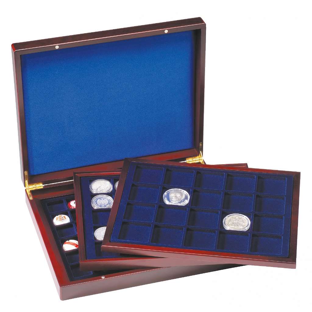LH (308 045) 30mm,39mm,48mm Mahogany Wood Grain MK 3T MIX BL  With / 3 Velour inserts