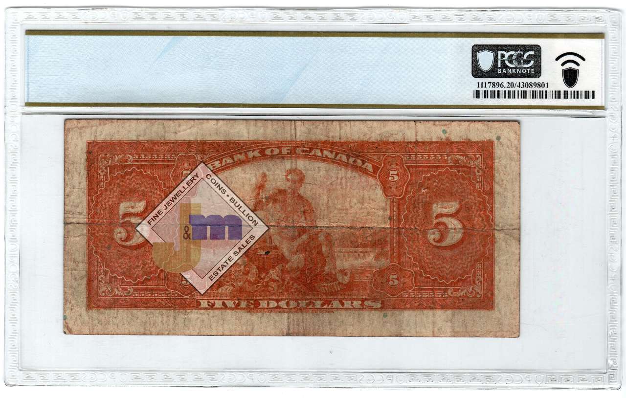 fullMatchVisibleEnglish, BanknoteVF20PCGS