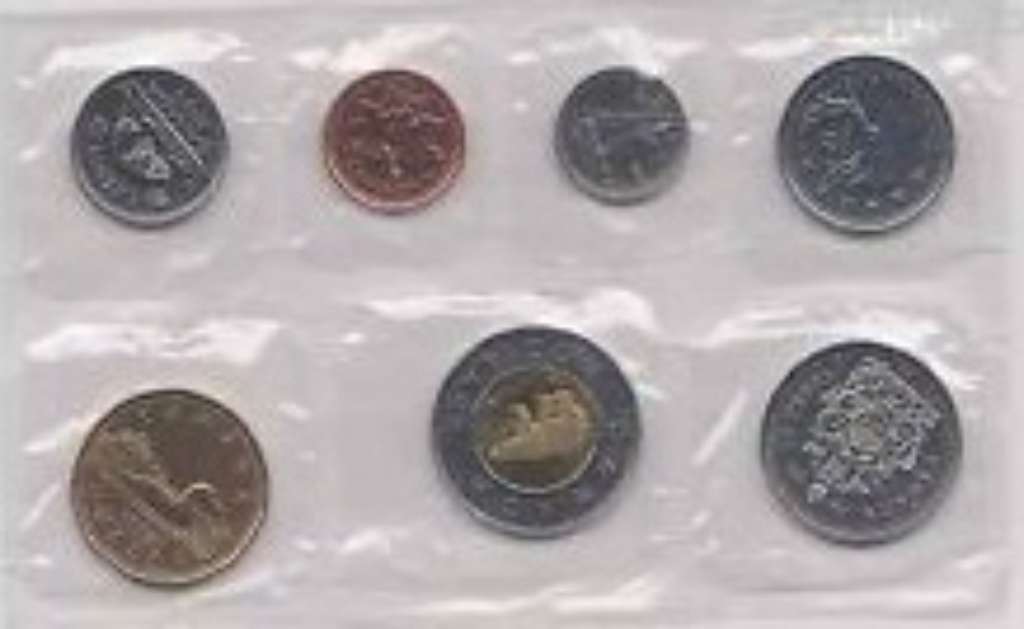 2008 Brilliant Uncirculated Set of 7 Canadian Coins (Proof-like Set)