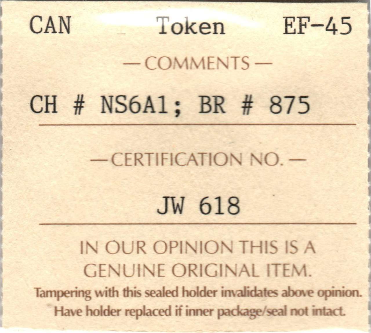 fullMatchVisible1 Penny Token; With L.C.W.; BronzeEF45ICCS