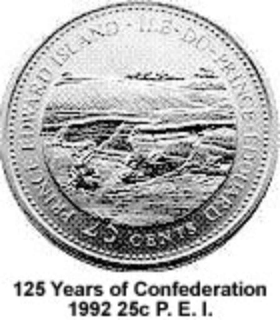 Canada Base Metal 1992 25 Cents Prince Edward Island - 125th Anniv of Confederation  BU
