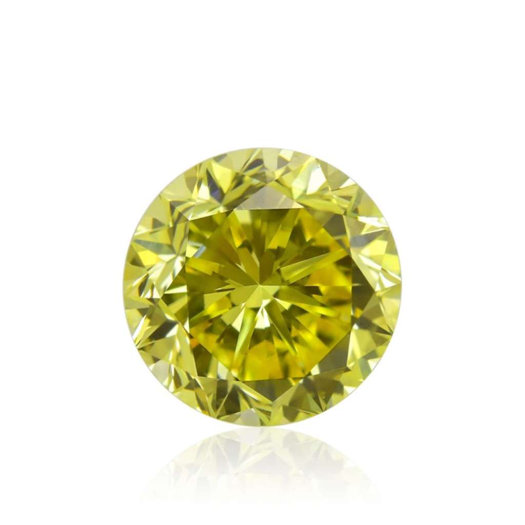 Loose diamond Round Shape 0.29ct, SI2, Yellow