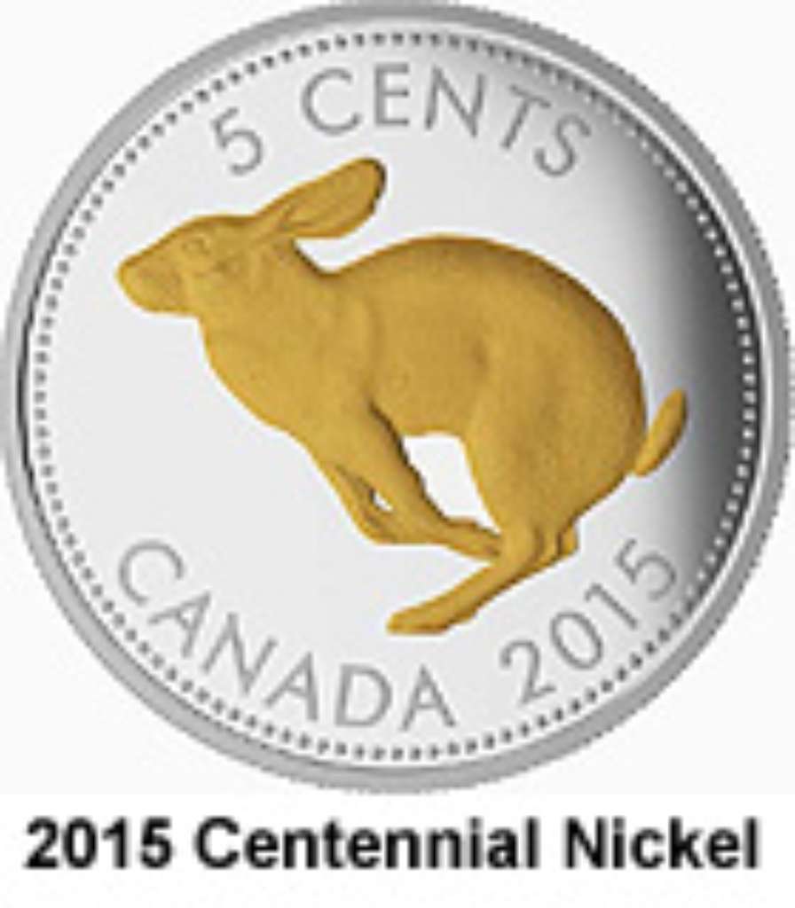 Canada Silver 2015 5 Cents The Centennial 5 Cent - Legacy of the Canadian Nickel 1.023oz, .9999