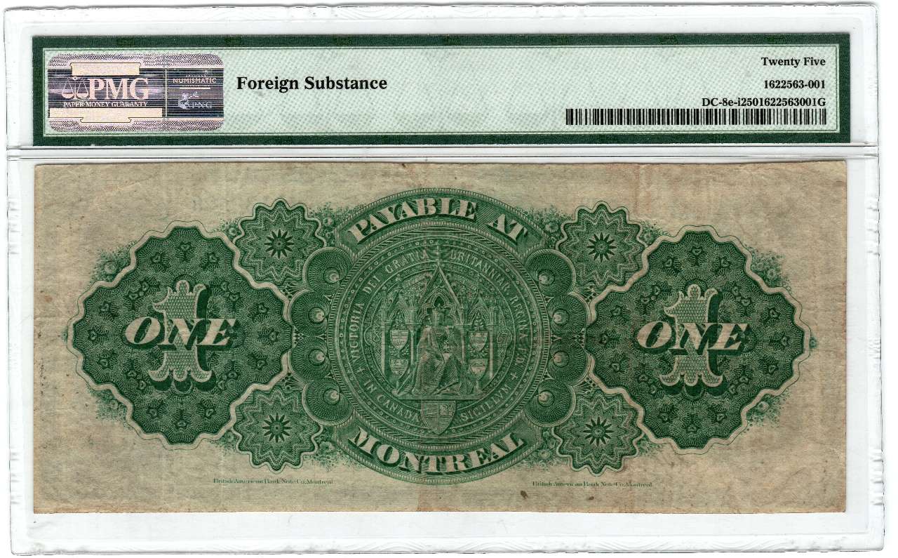 fullMatchVisibleLettered Borders, Payable at Montreal, Foreign Substance, Series A, A138528/CVF25PMG