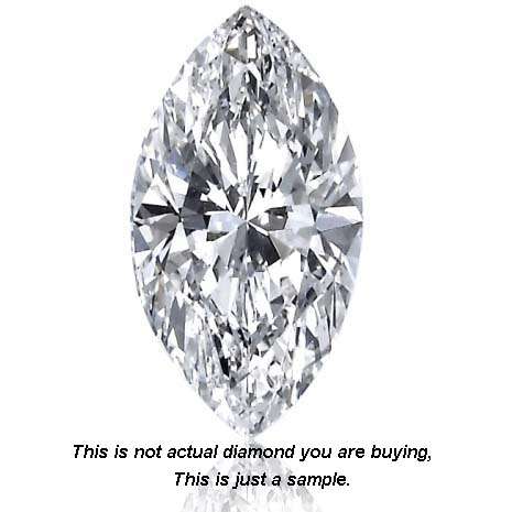 Loose diamond Marquise Shape 0.15ct, SI2, F