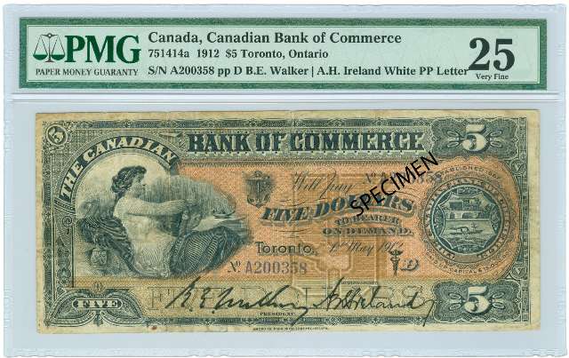 fullMatchVisibleCanadian Bank of Commerce, Minor RustVF25PMG