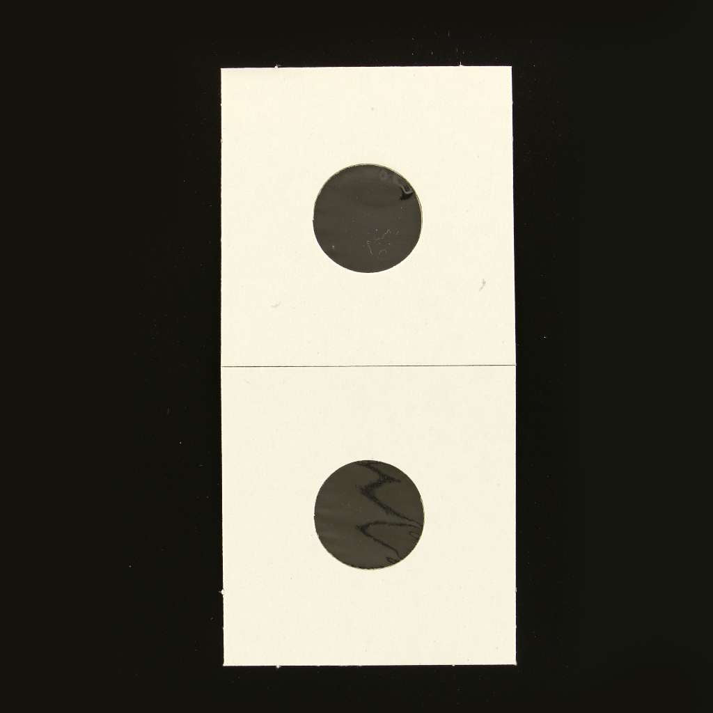 Close-up angle of U-DO-IT coin holder highlighting durable Mylar protective window