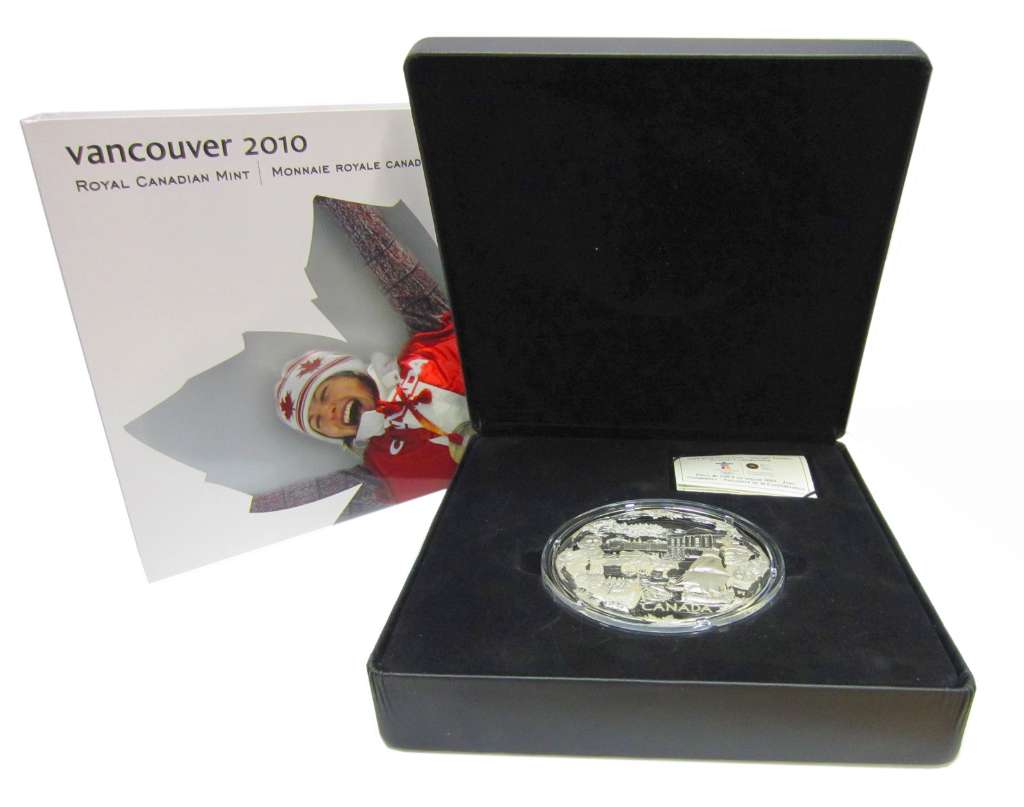 Canada Silver 2008 $250 1 Kilo Towards Confederation - 2010 Olympics 3