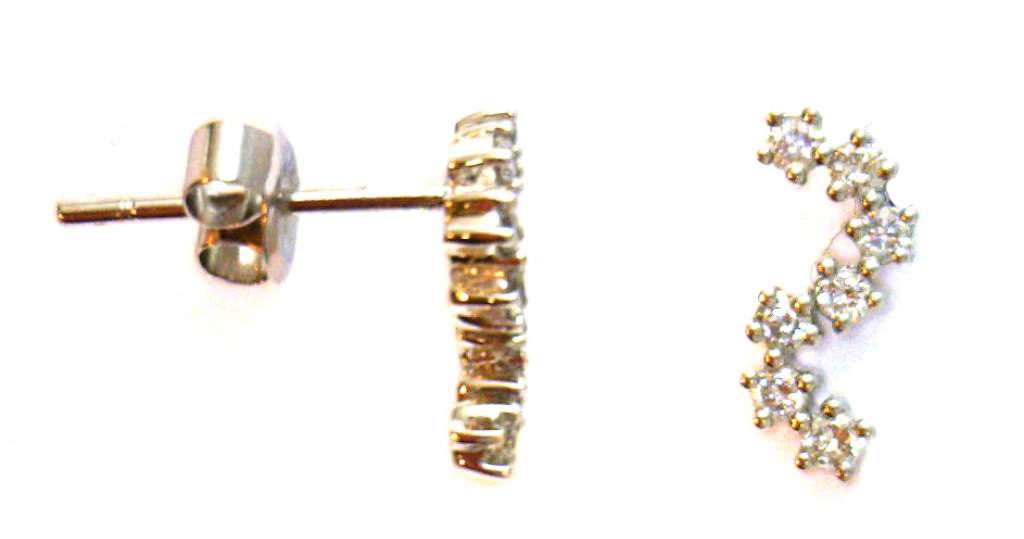 18kt white gold diamond earrings