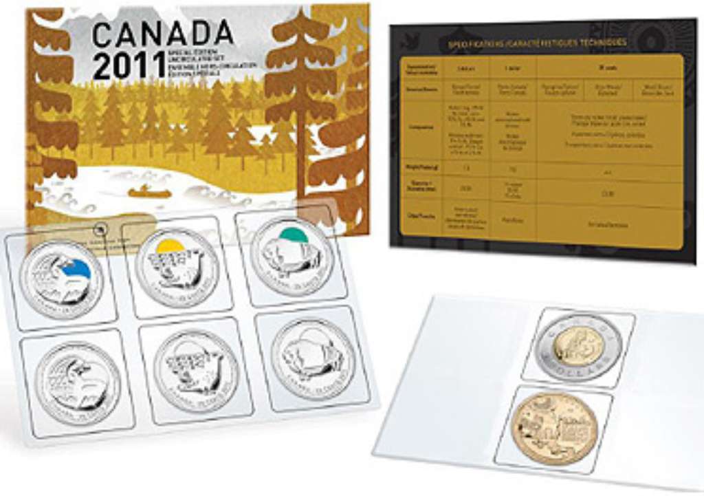 2011 Brilliant Uncirculated Set of 8 Canadian Coins (Proof-like Set) - Special Edition