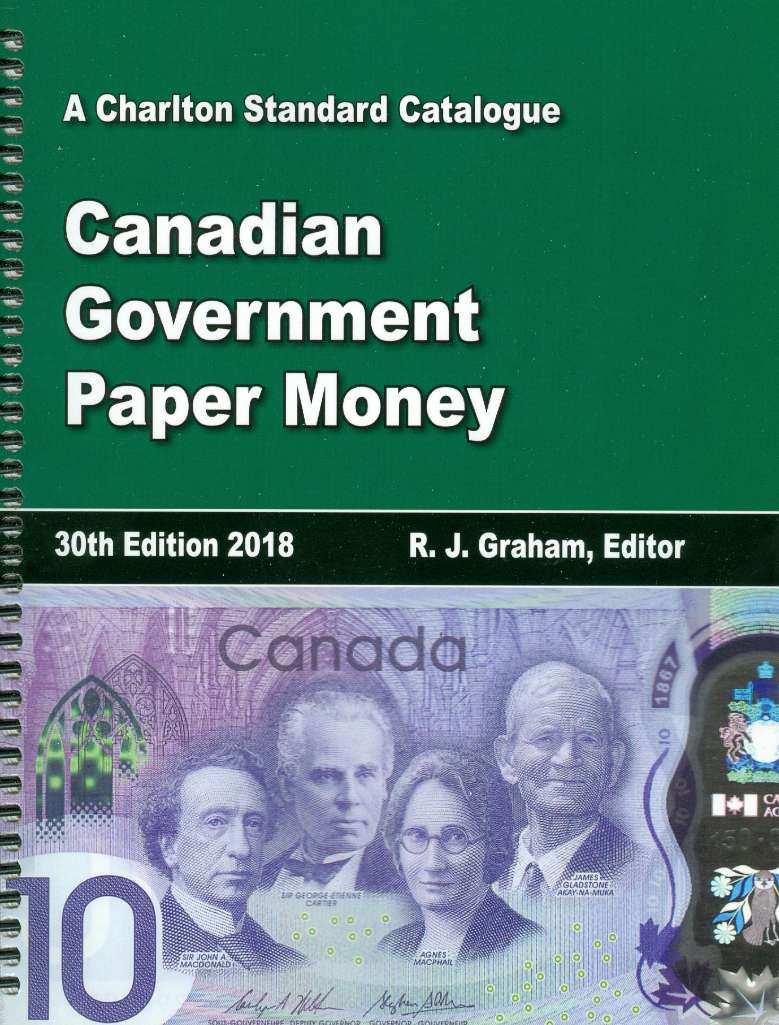2018 Charlton Government Paper Money Catalogue 30th Edition
