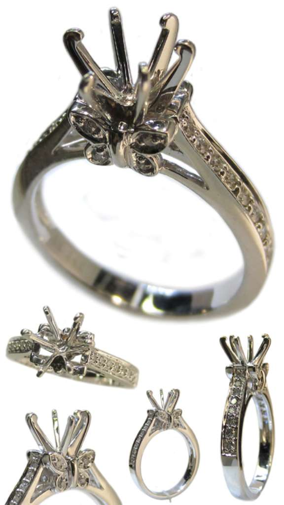Semi-Mount engagement ring