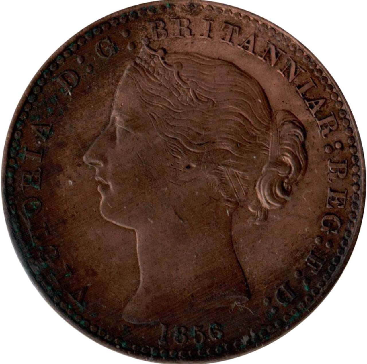 fullMatchVisible1 Penny Token; With L.C.W.; BronzeEF45ICCS