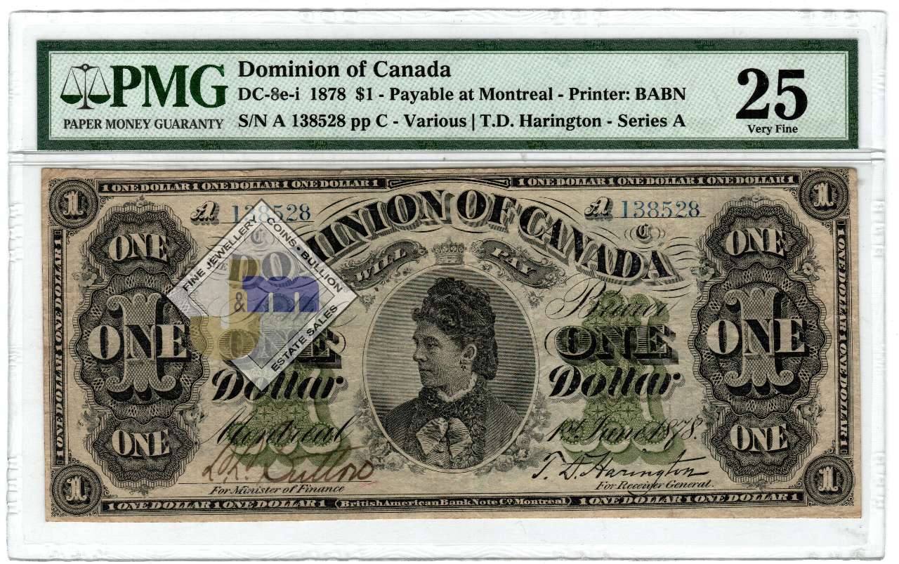 fullMatchVisibleLettered Borders, Payable at Montreal, Foreign Substance, Series A, A138528/CVF25PMG