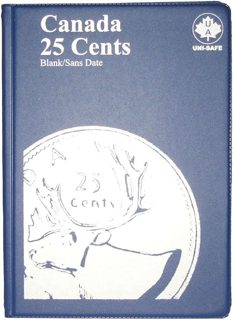 UA #145B  Canada 25 Cent Blank Blue Coin Folder