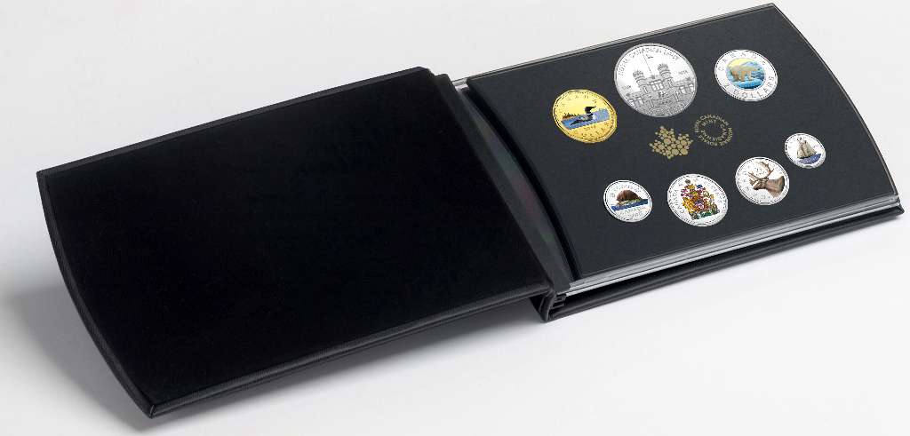 Canada Silver 2018 Premium Proof Set, Colorized Classic Canadian Coins, 7-coins