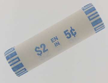 fullMatchVisible2022, RCM Wrapped roll of 40 pieces, $2 Face Value5 cents