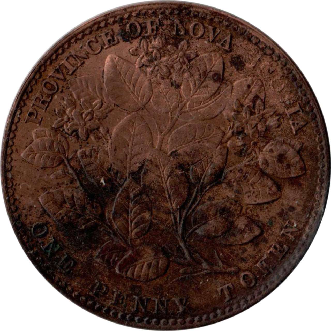 fullMatchVisible1 Penny Token; With L.C.W.; BronzeEF45ICCS