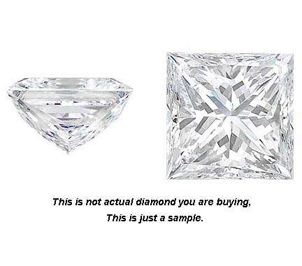 Loose diamond Princess Shape 0.11ct, SI3, E