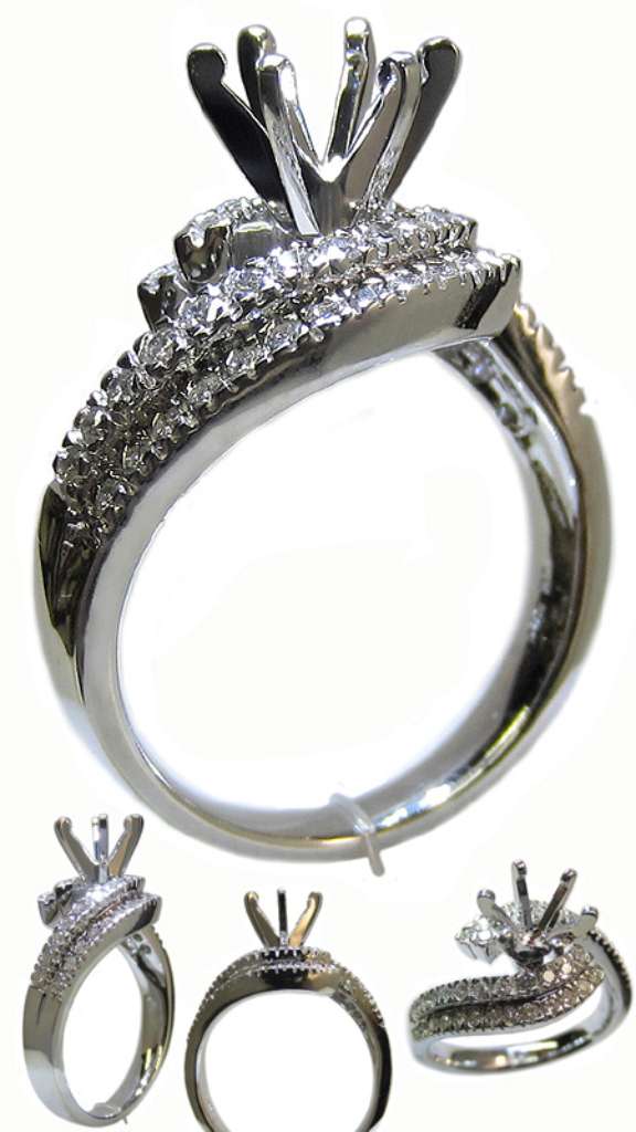 Semi-Mount engagement ring
