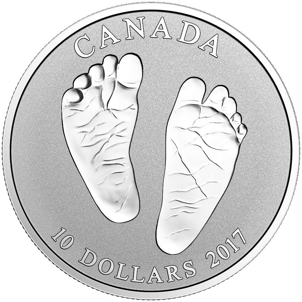 Canada Silver 2017 $10 Welcome to the World Rev PF .51oz, .9999