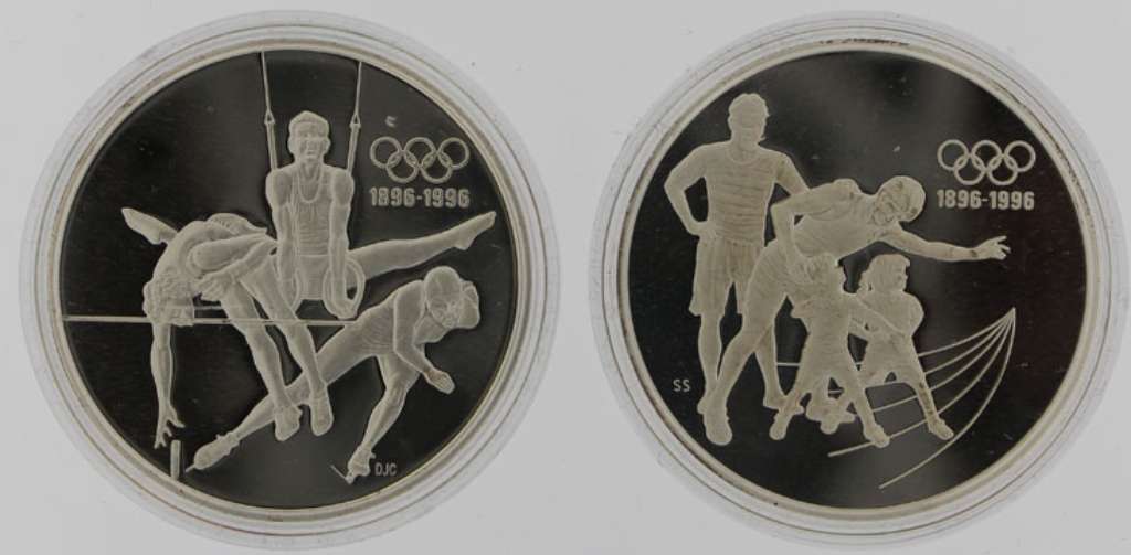 Canada Silver 1992 $15 Set International Olympic Committee - Gymnast a