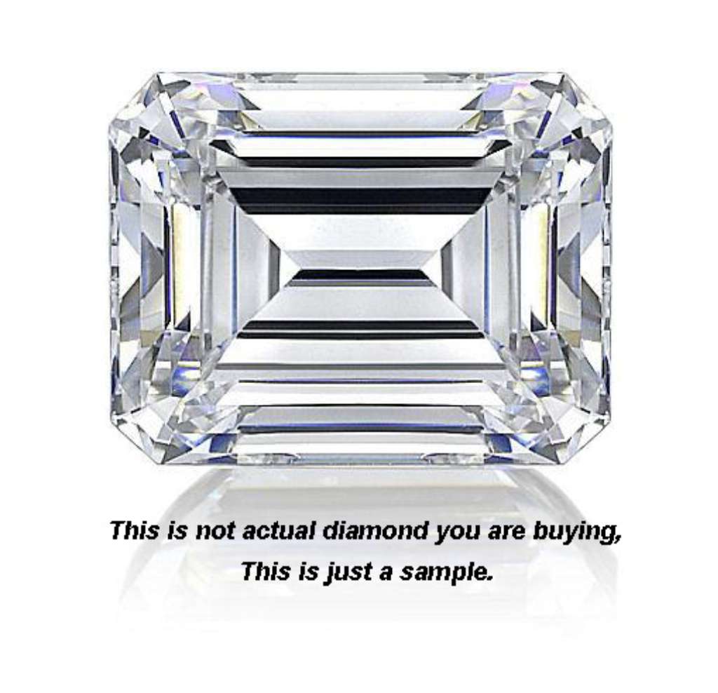 Loose diamond Emerald Shape 0.33ct, VS1, E