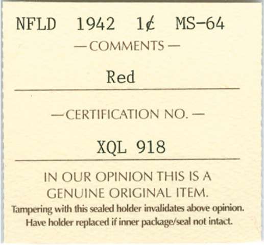 fullMatchVisible1942MS64ICCS