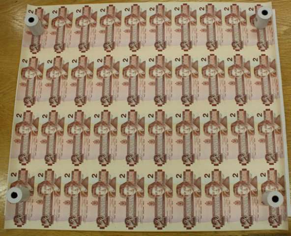 fullMatchVisibleUncut Sheet of 40 Banknotes, (CBN 4X10) $80 Face ValueUNCN/A