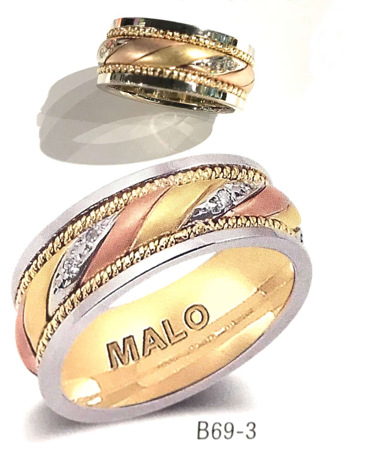 Malo wedding band W-046G