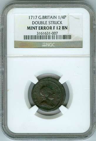 fullMatchVisibleDouble Struck Mint ErrorF12NGC