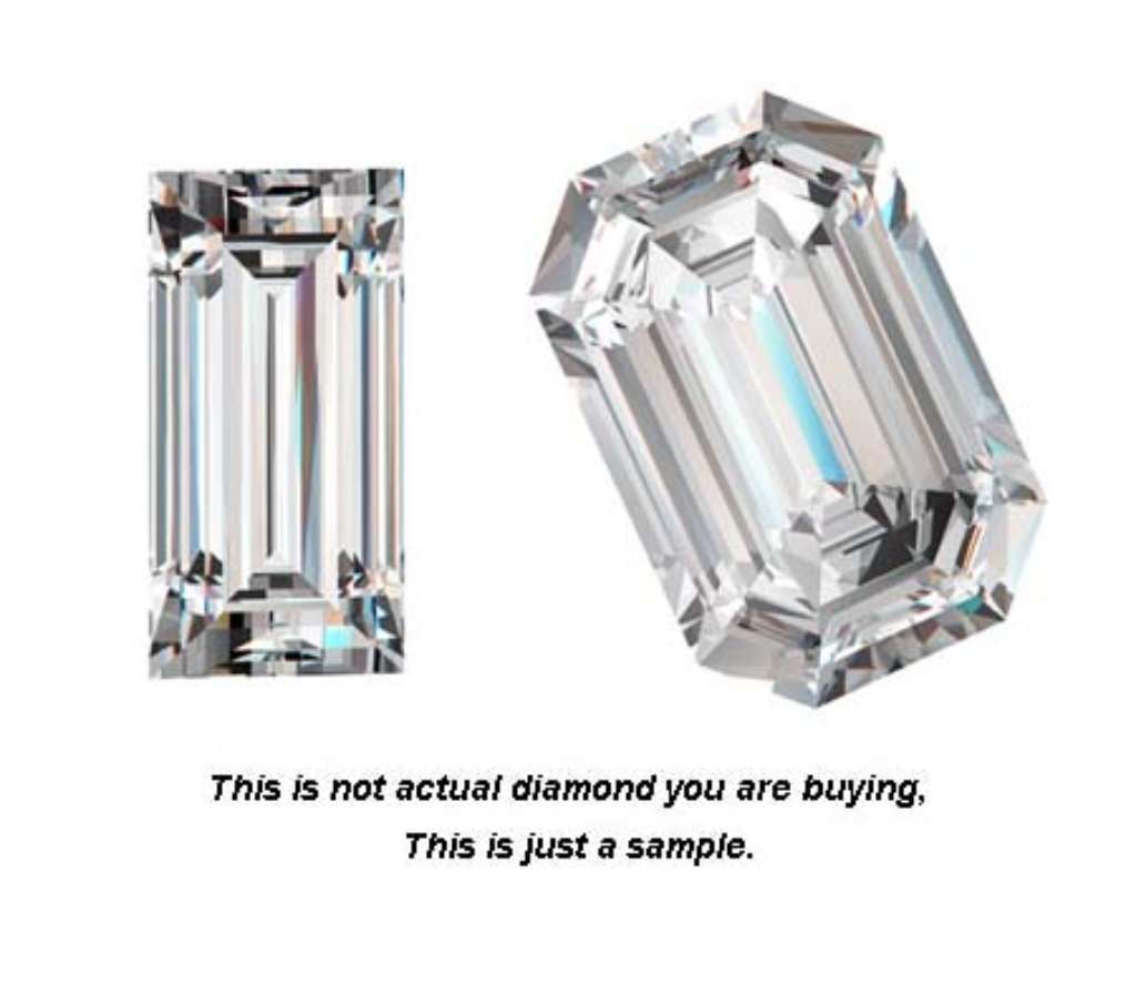 Loose diamond Baguette Shape 0.19ct, SI1, E-F