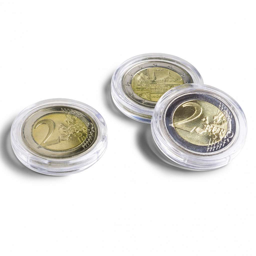 LH (345 039) 32mm Ultra rimless, scratch free,glass clear coin capsules per pkg of 10