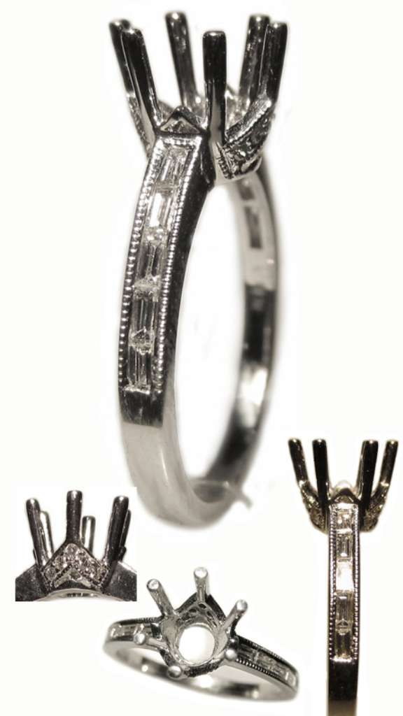 Semi-Mount engagement ring