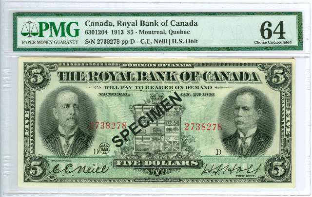 fullMatchVisibleRoyal Bank of Canada,CU64 PinholesMS64PMG