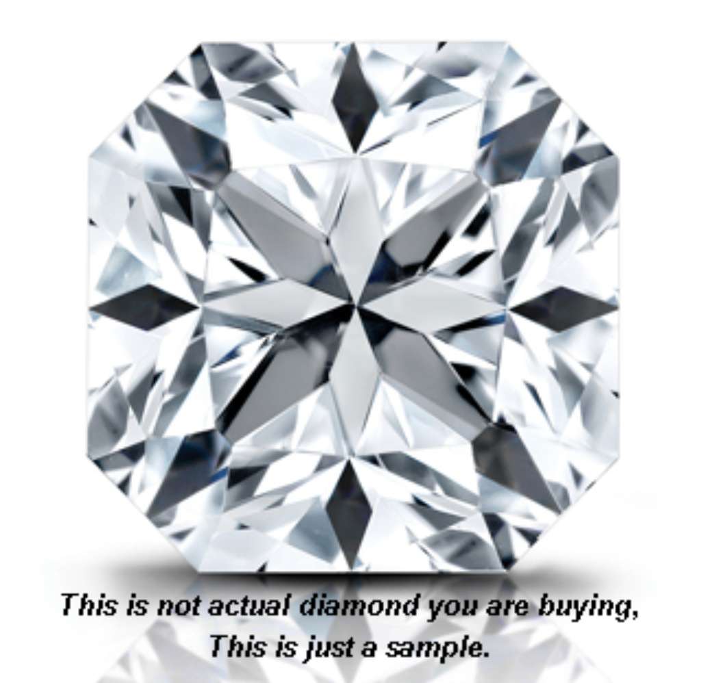 Loose diamond Cut-Cornered Square Modified Brilliant Shape 0.70ct, I2, F