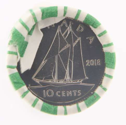 fullMatchVisible2018 RCM Wrapped Roll of 50 Pieces, $5 Face Value10 cents