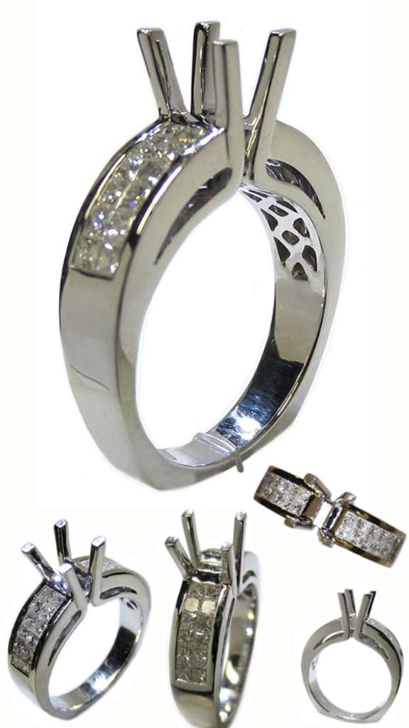 Semi-Mount engagement ring