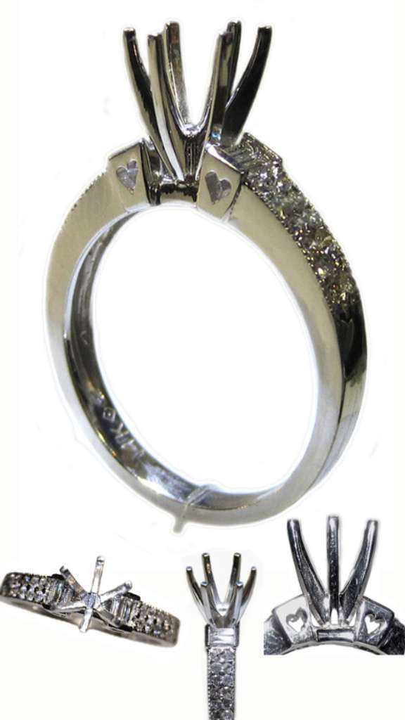 Semi-Mount engagement ring