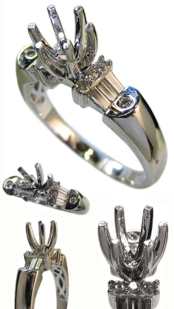 Semi-Mount engagement ring