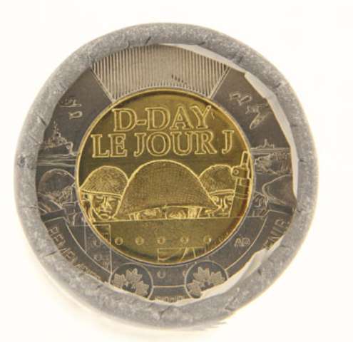 fullMatchVisible2019 "D-Day" (Non-Coloured) RCM Special Wrapped Roll of $50 Face Value$2