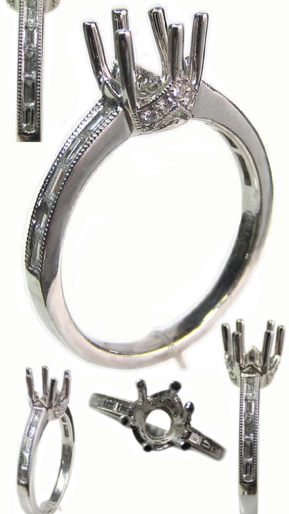 Semi-Mount engagement ring