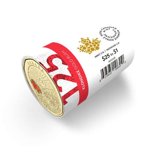 fullMatchVisible2021 Klondike (All Coloured) RCM Original Special Wrapped Roll of $25 Face Value$1