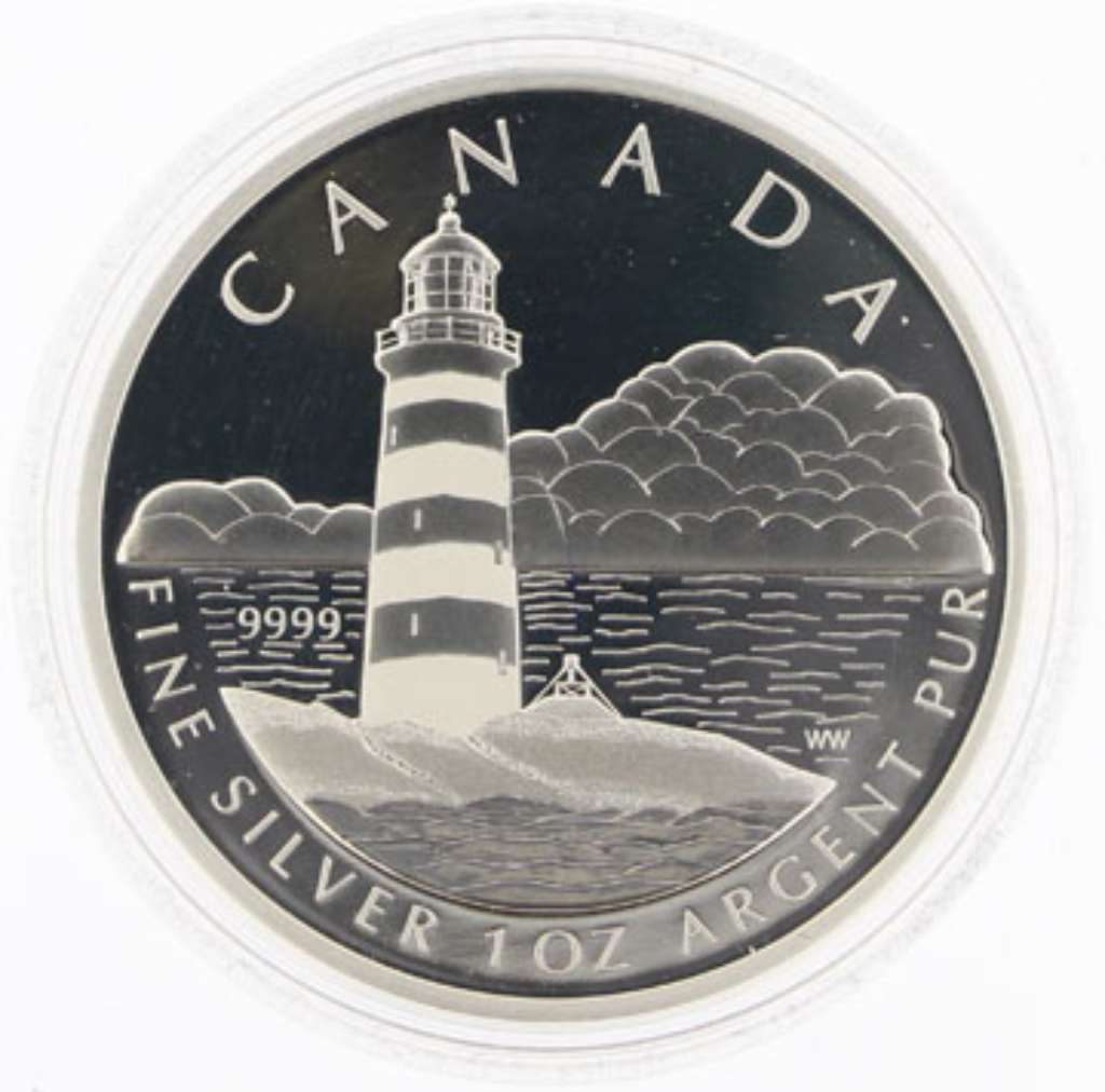 Canada Silver 2004 $20 Sambro Island Lighthouse - Lighthouses PF 1oz,