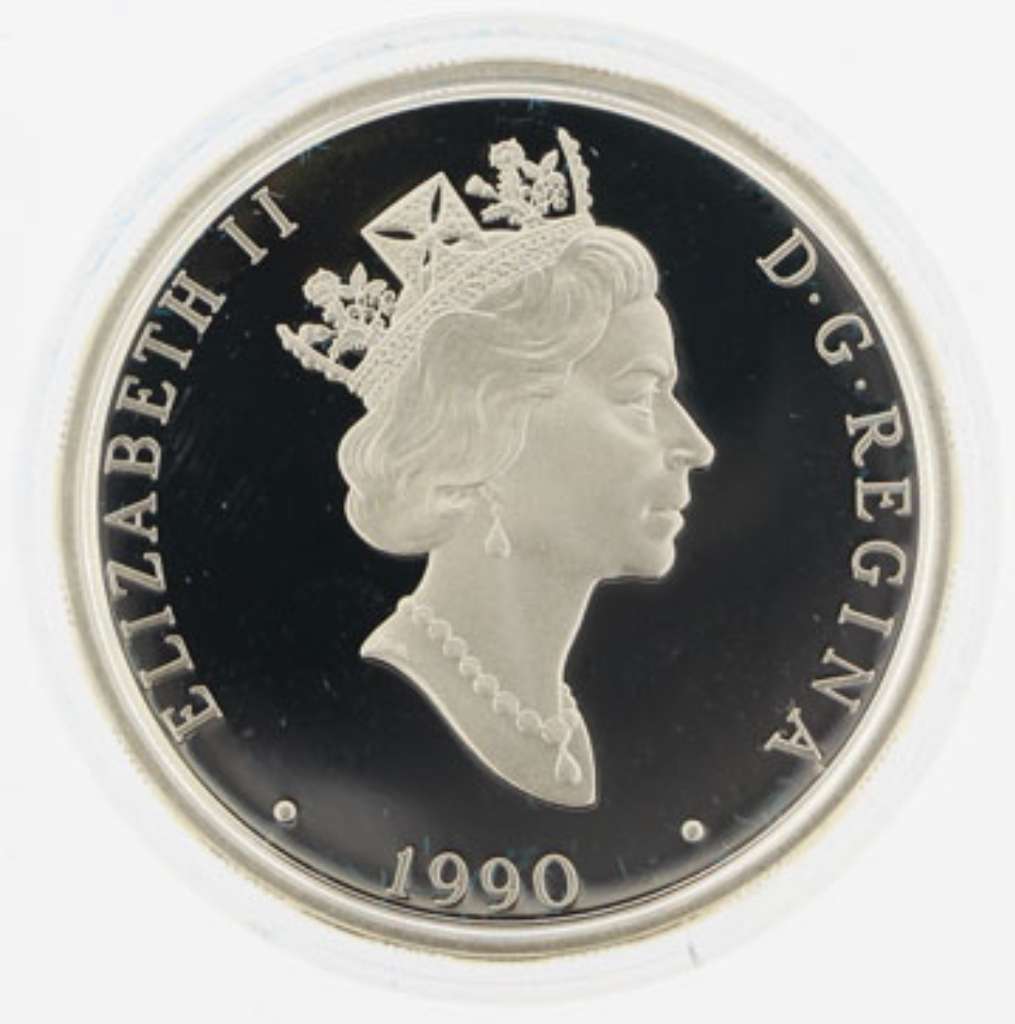 Canada Silver 1990 $20 Lancaster - Aviation I Series PF .925oz, .925