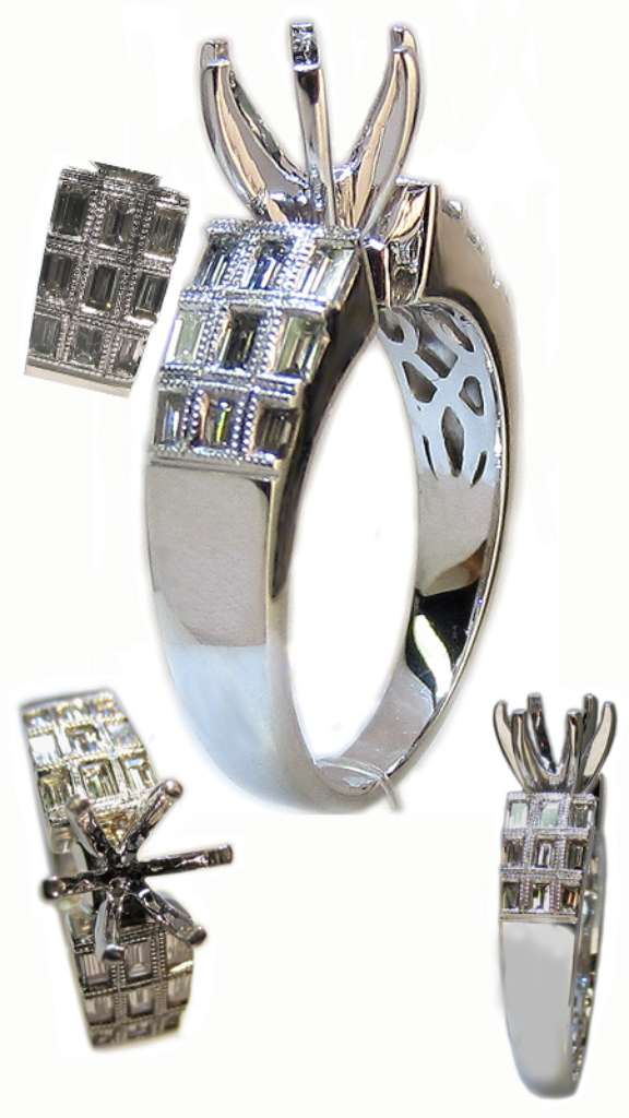 Semi-Mount engagement ring