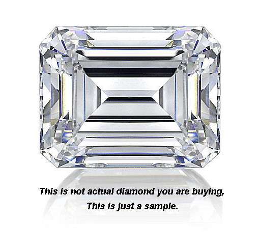 Loose diamond Emerald Shape 2.01ct, VS2, E