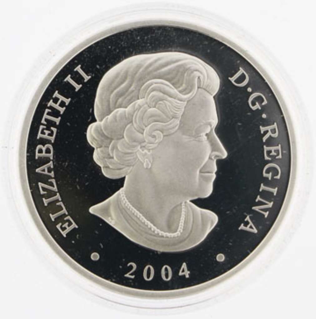 Canada Silver 2004 $20 Natural Wonders - Hopewell Rocks PF 1.009oz, .9