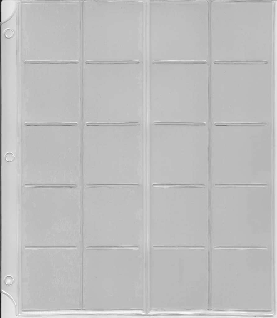 UA 20 pocket Universal Album Refill 3 per pkg