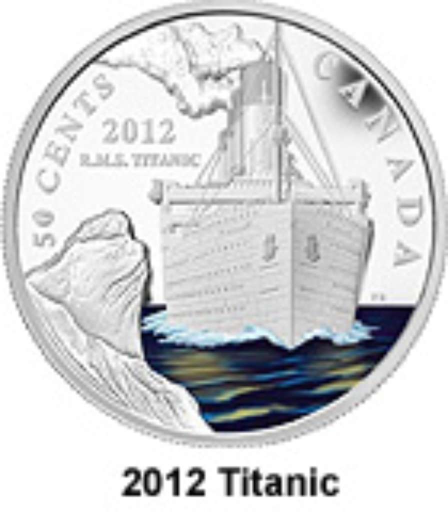 Canada Base Metal 2012 50 Cents RMS Titanic 100th Anniversary PF